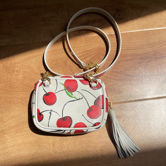 🚫SOLD🚫YSL SAINT LAURENT BABY LOU CHERRY CROSSBODY COIN PURSE - Picture 2 of 5